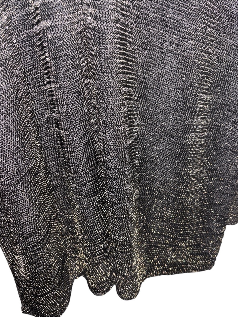 Metallic Open-Front Short-Sleeve KIMONO - Black & Gold, NWT RT $64 - Picture 6 of 7